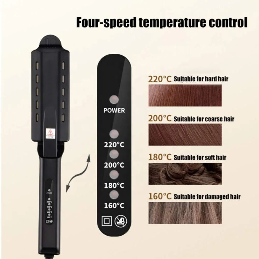 Steam hair straightener