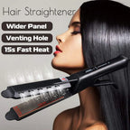 Steam hair straightener